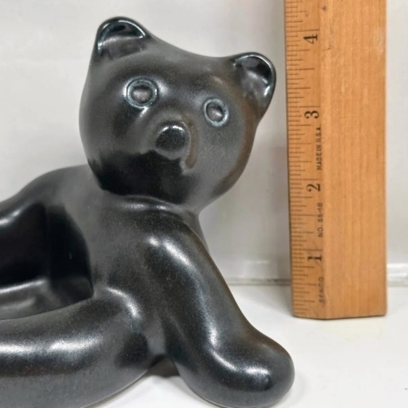 Pigeon RIVER Folk Pottery SPIRIT OF THE BLACK BEAR Phone Stand Signed 2003 - Picture 7 of 7